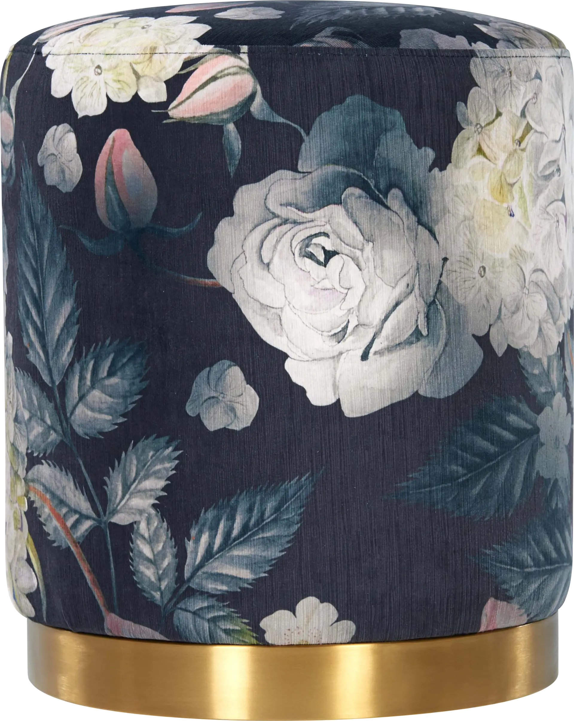 Talia Ren Navy Ottoman