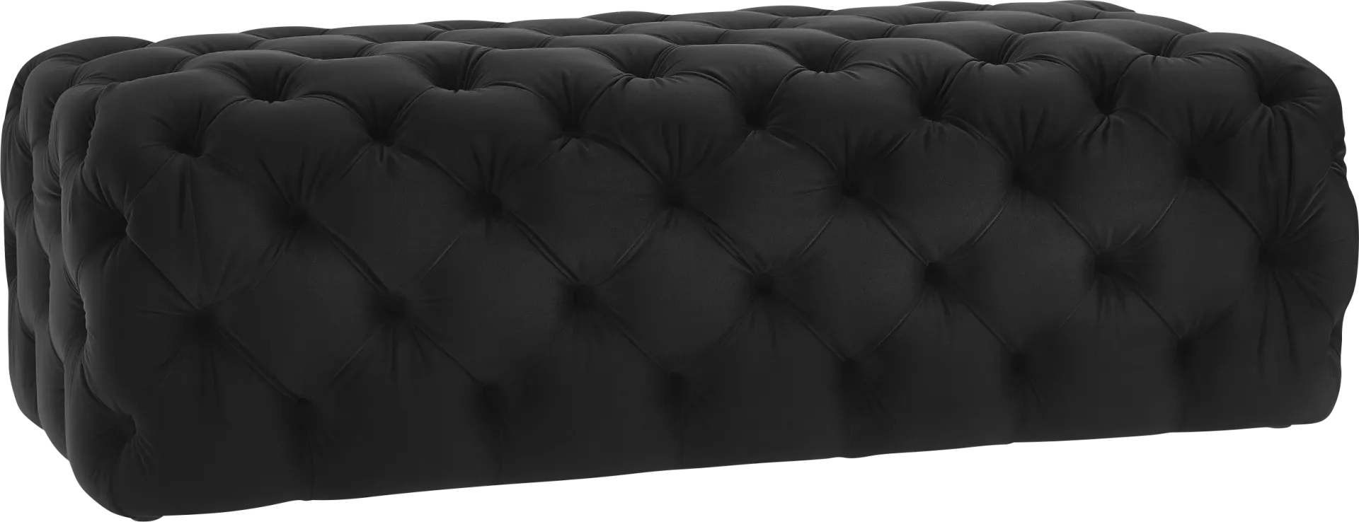 Layla Quinn Black Ottoman - Image 1