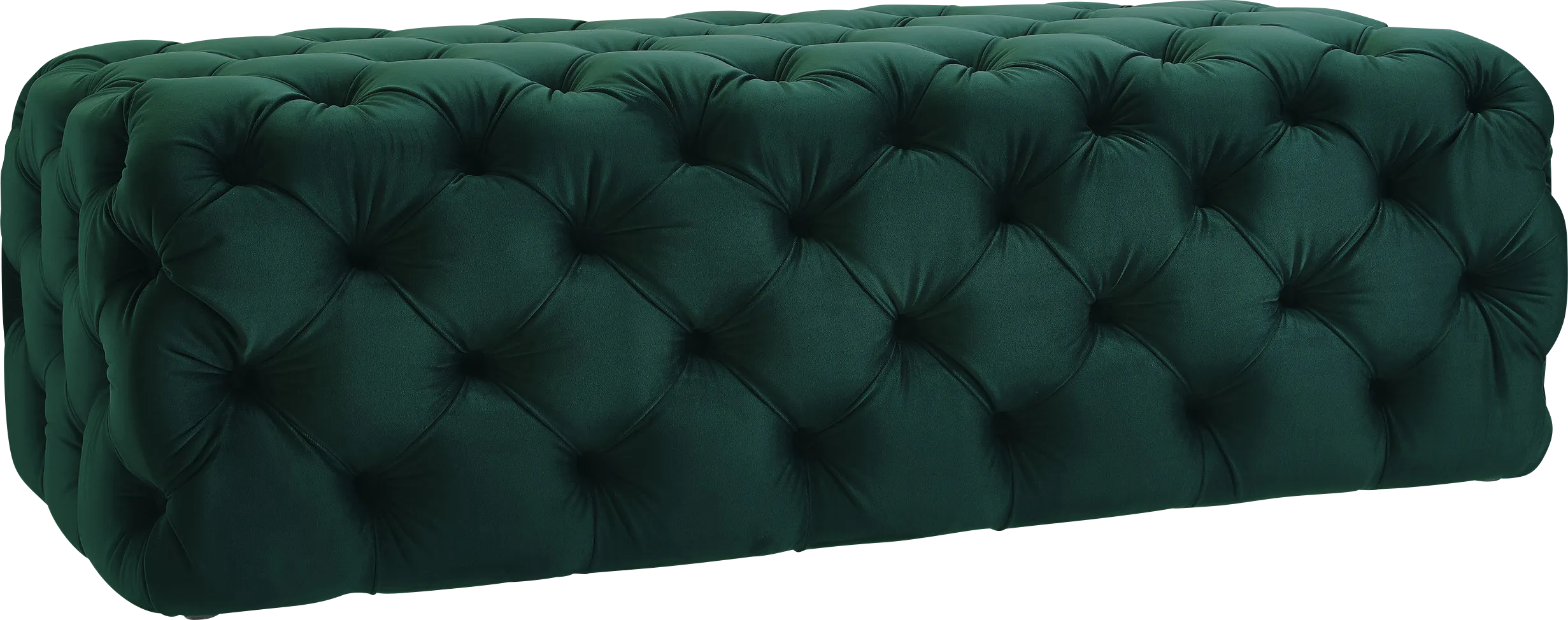 Layla Quinn Green Ottoman - Thumbnail - Image 1
