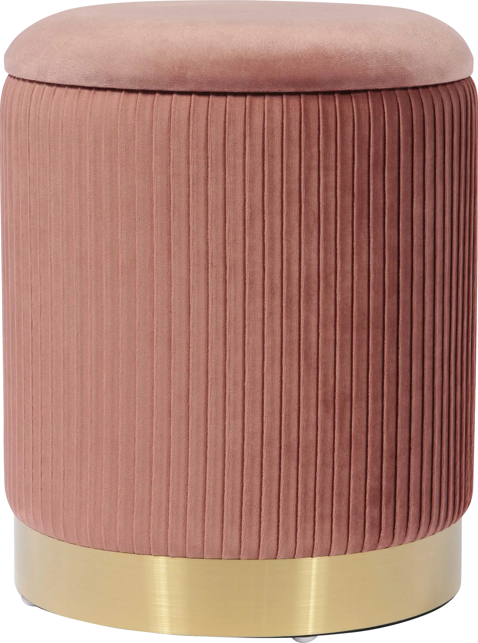 Anellar Pink Blush Storage Ottoman