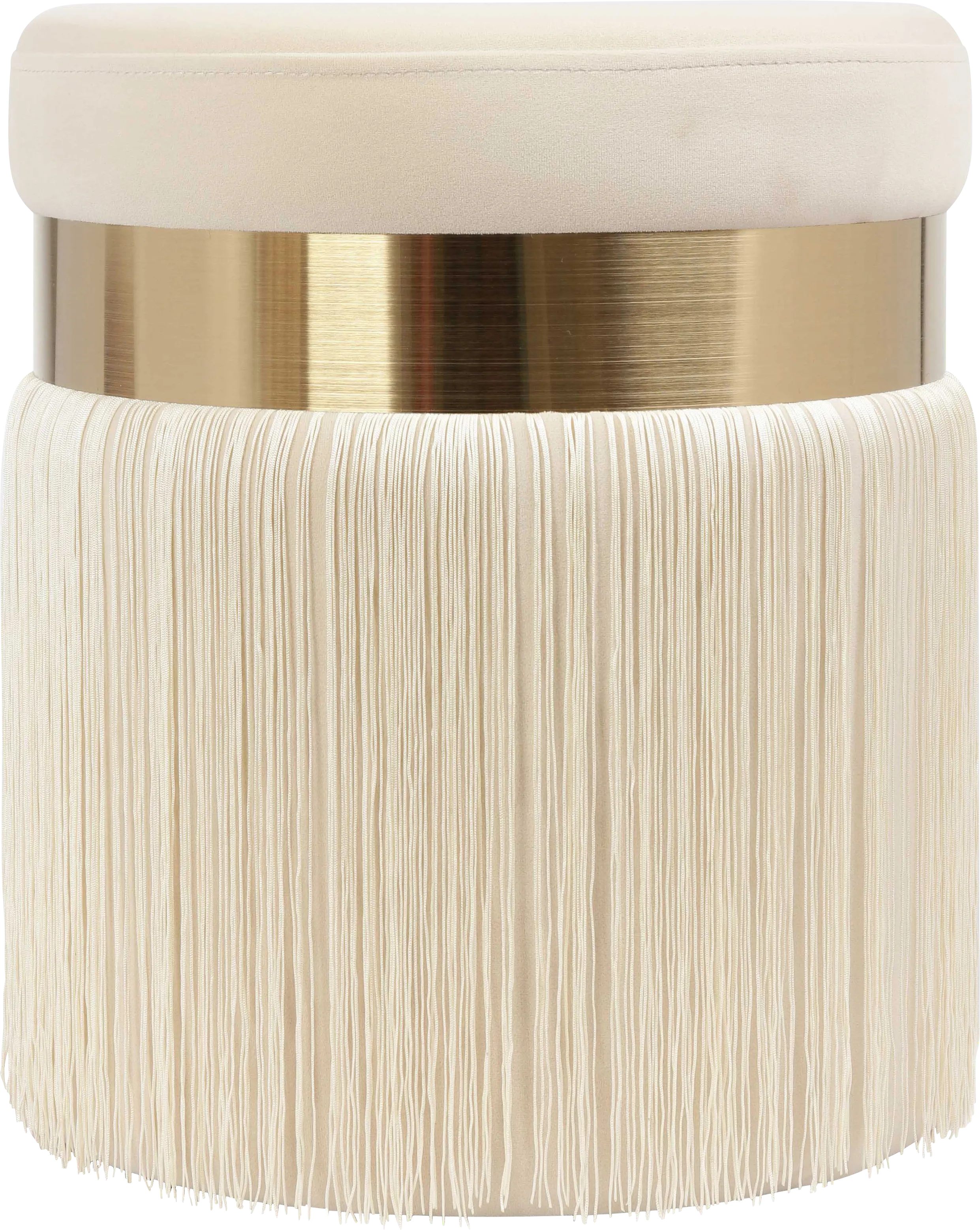 Lariel Cream Ottoman - Thumbnail - Image 1