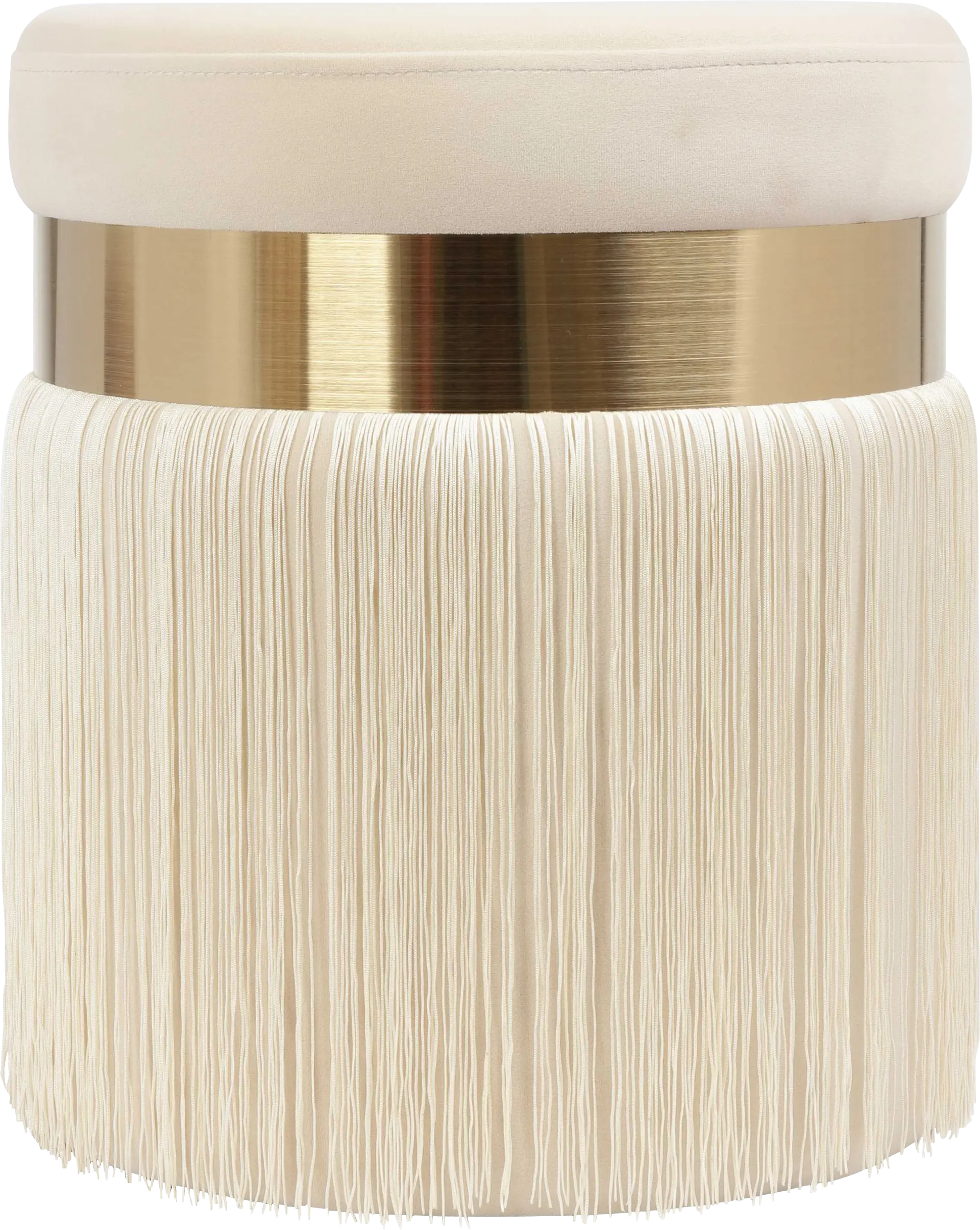 Lariel Cream Ottoman