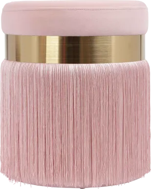 Lariel Pink Blush Ottoman