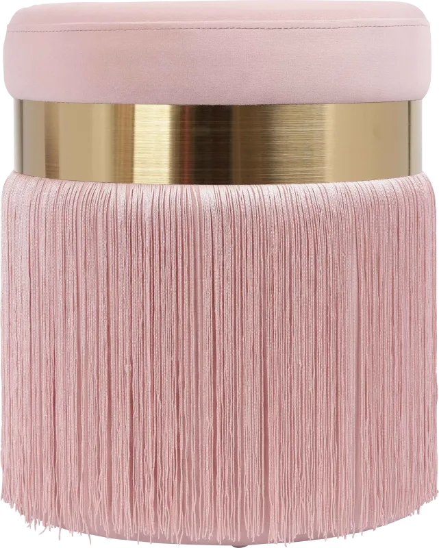 Lariel Pink Blush Ottoman