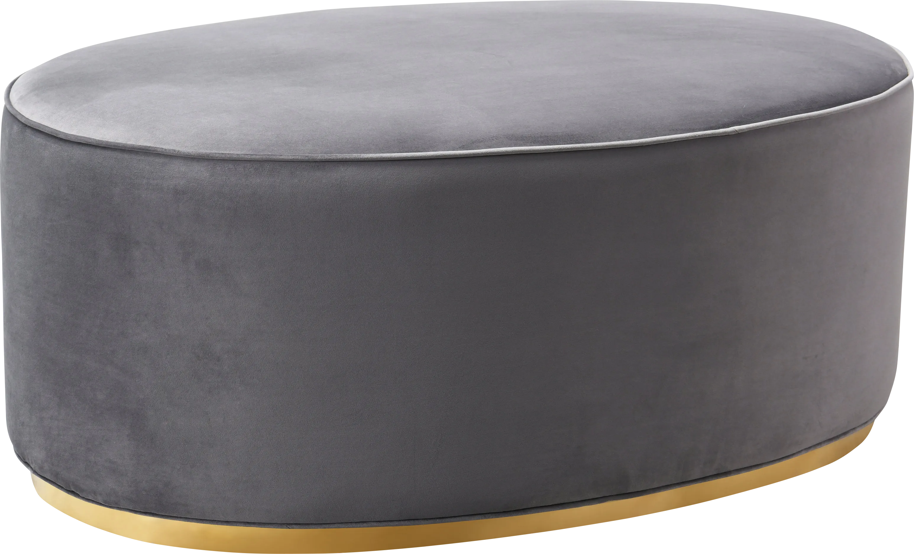 Stoella Gray Ottoman - Thumbnail - Image 1
