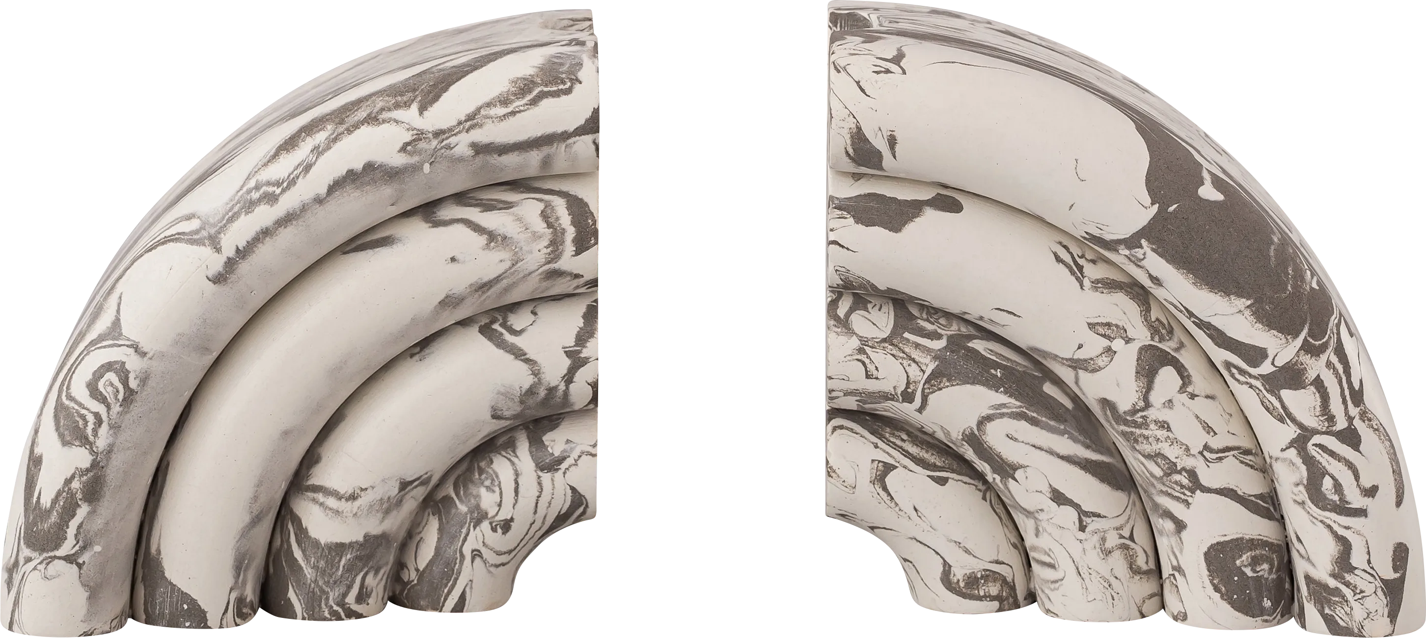 Alleah Gray Bookends, Set of 2