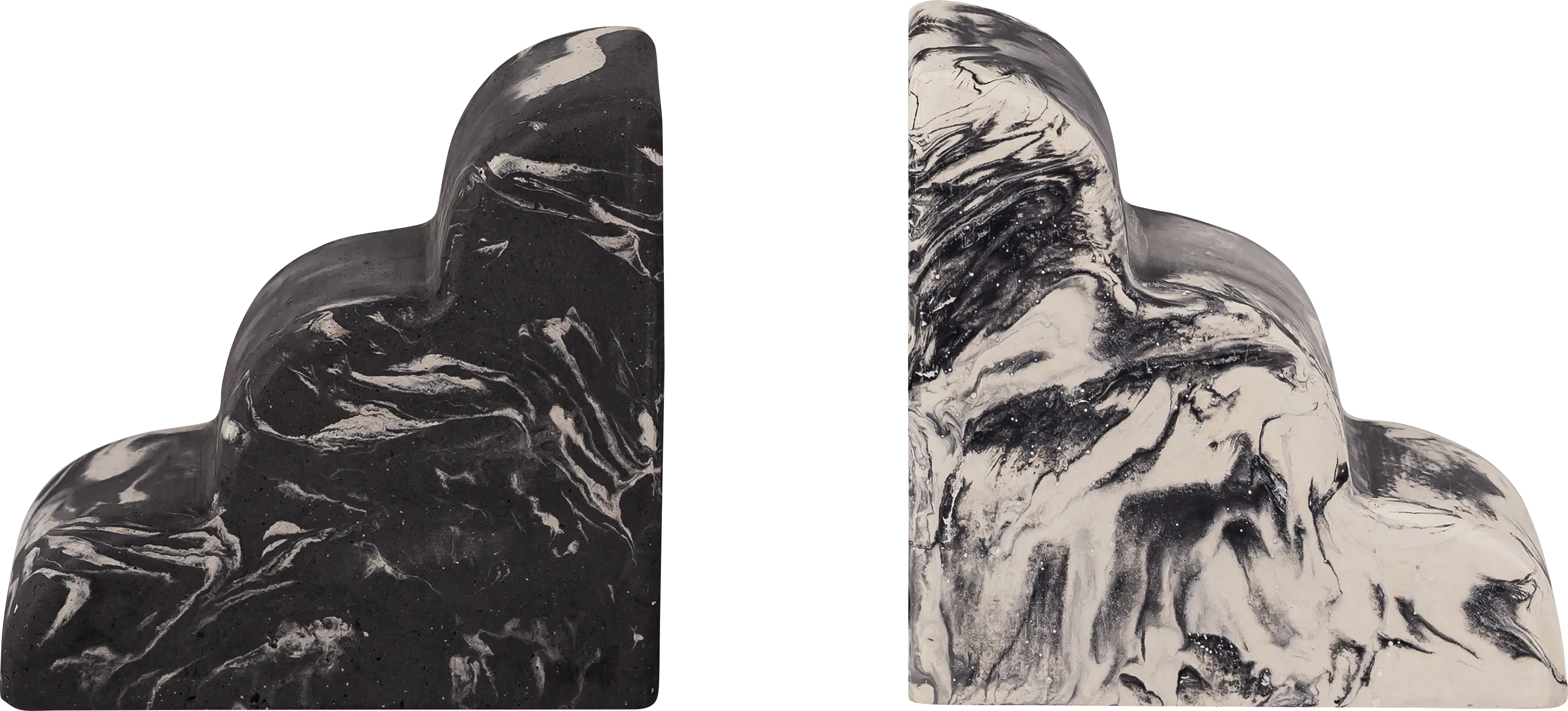 Viella Gray Bookends, Set of 2 - Thumbnail - Image 1