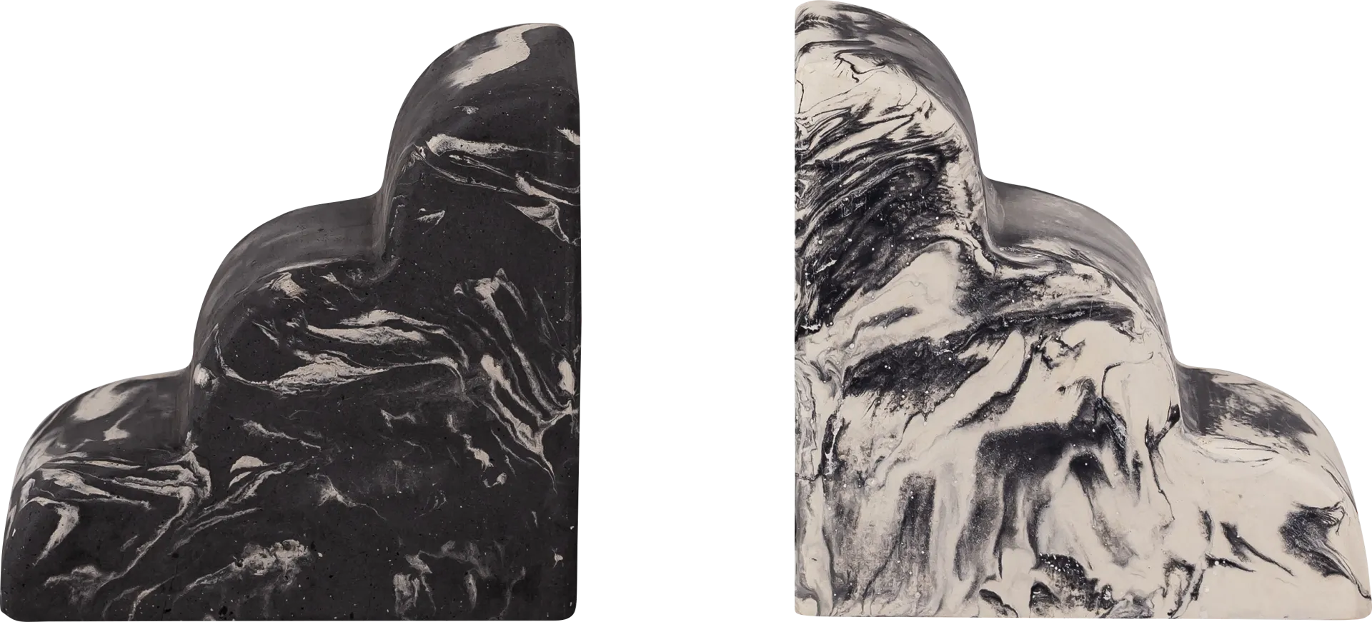 Viella Gray Bookends, Set of 2 - Image 1