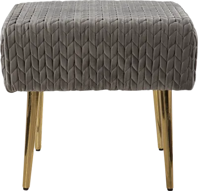 Charlcote Gray Ottoman