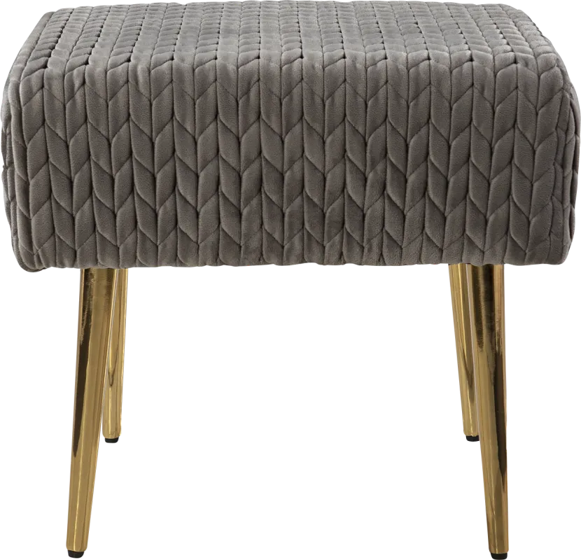 Charlcote Gray Ottoman