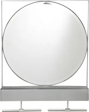 Charraway Gray Storage Mirror