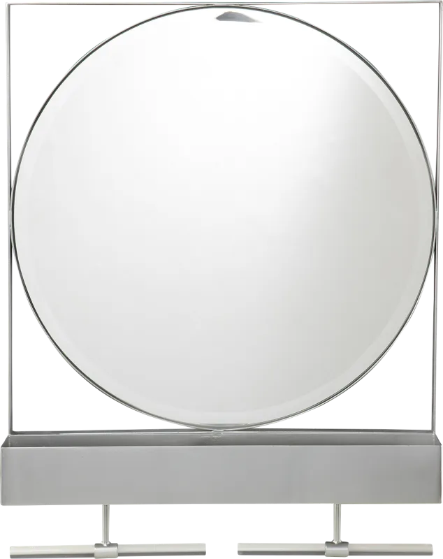 Charraway Gray Storage Mirror