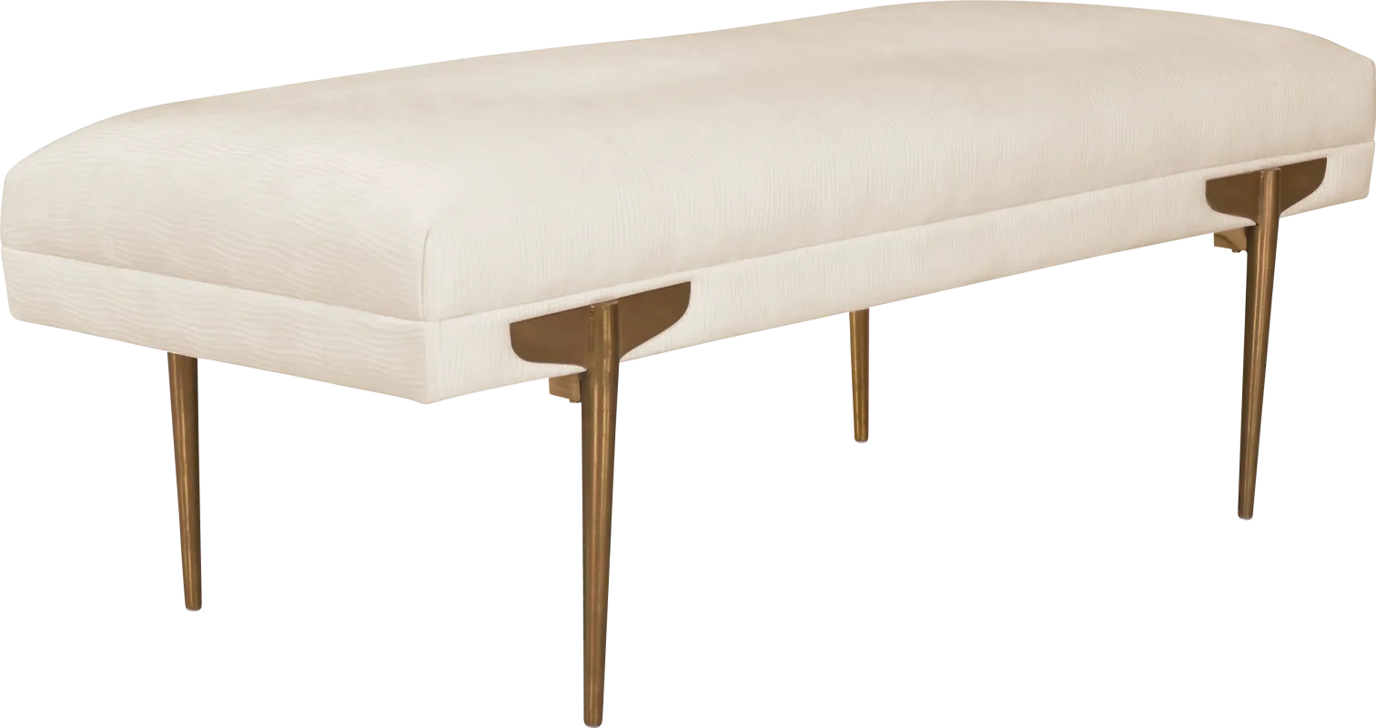 Taresa White Bench