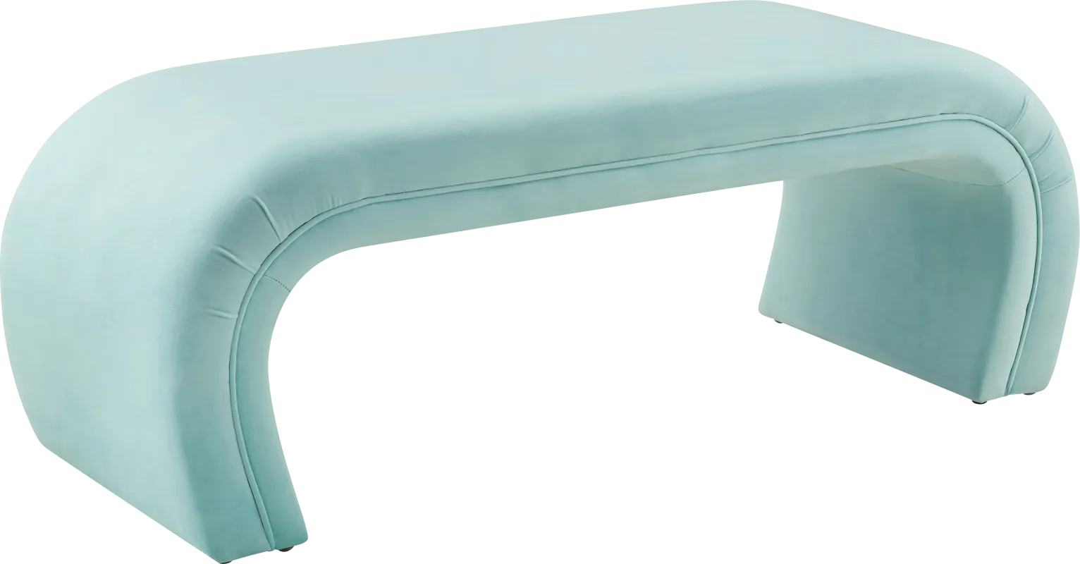 Emalia Light Blue Bench