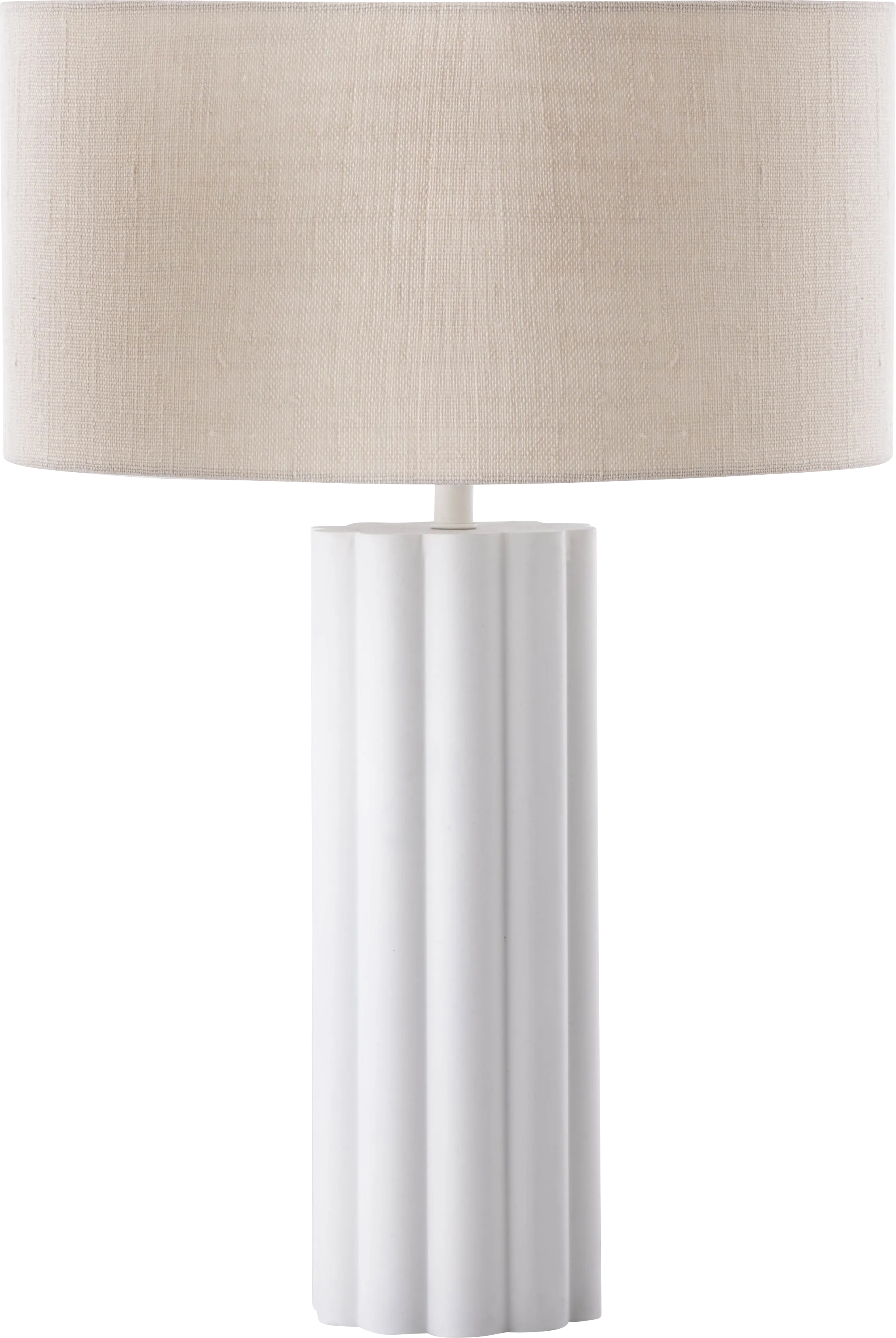 Klauda White Table Lamp - Thumbnail - Image 1