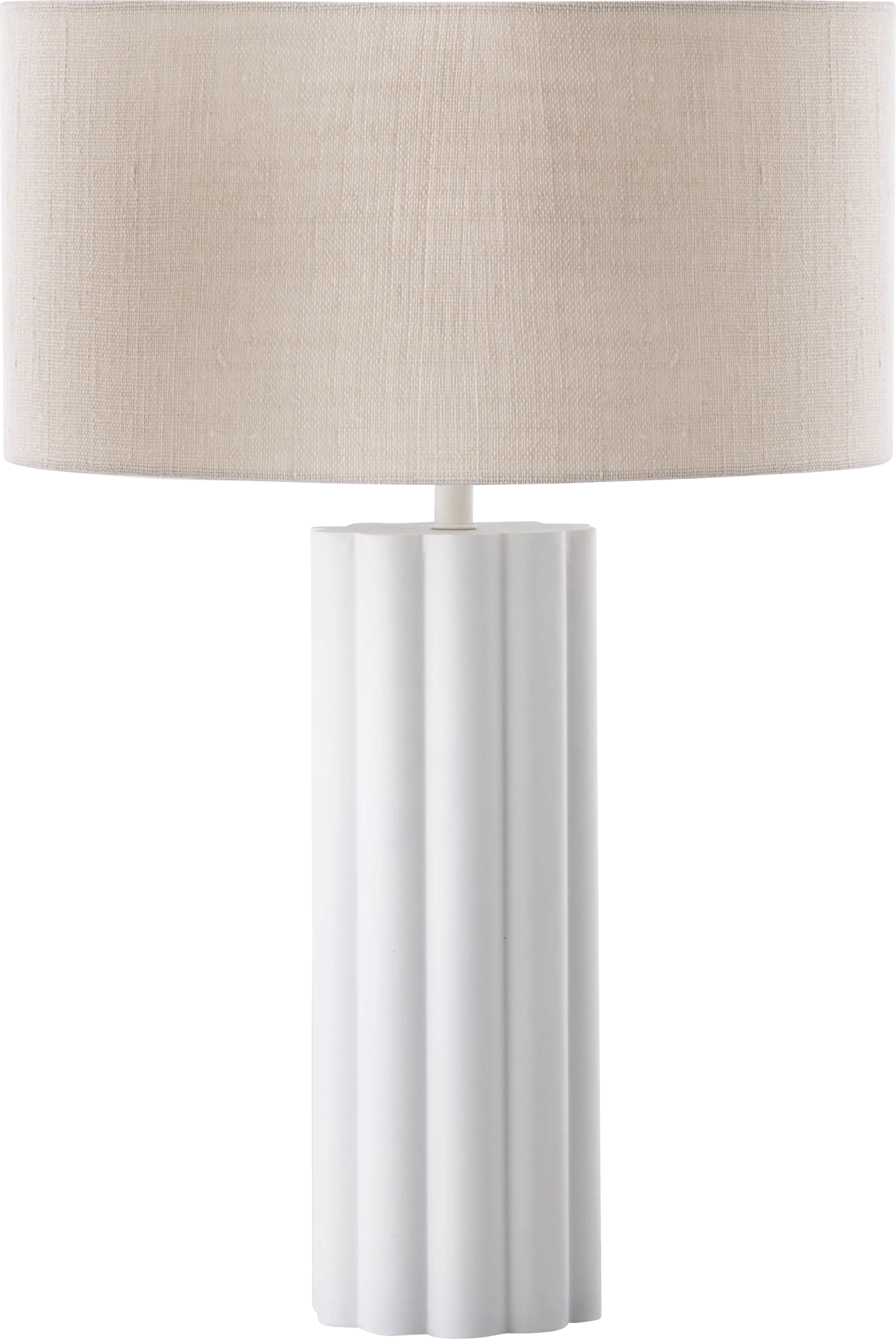 Klauda White Table Lamp - Image 1