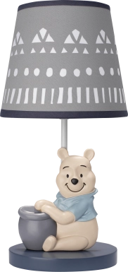 Kids Forever Pooh Gray Lamp