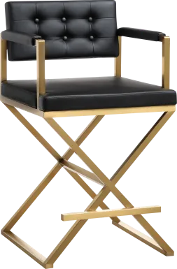 Drela Black Counter Height Stool