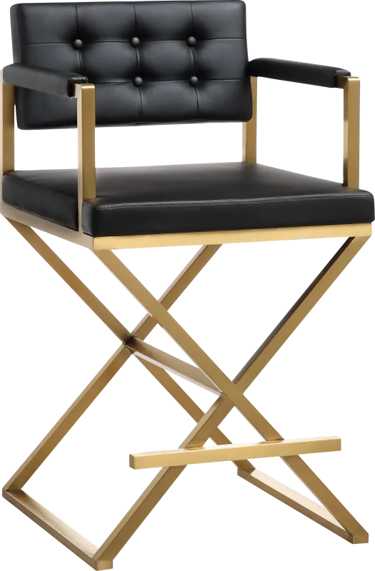Drela Black Counter Height Stool