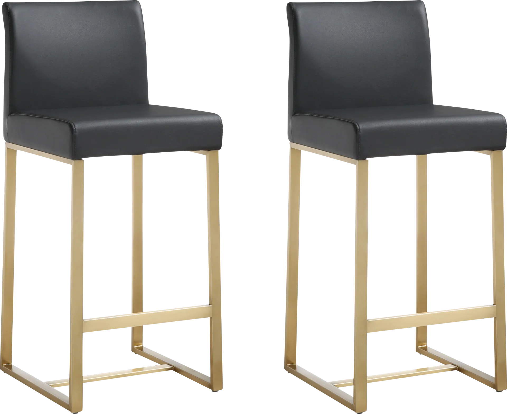 Caliael Black Counter Height Stool, Set of 2 - Image 1