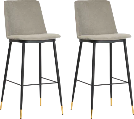 Ellian Gray Counter Height Stool, Set of 2