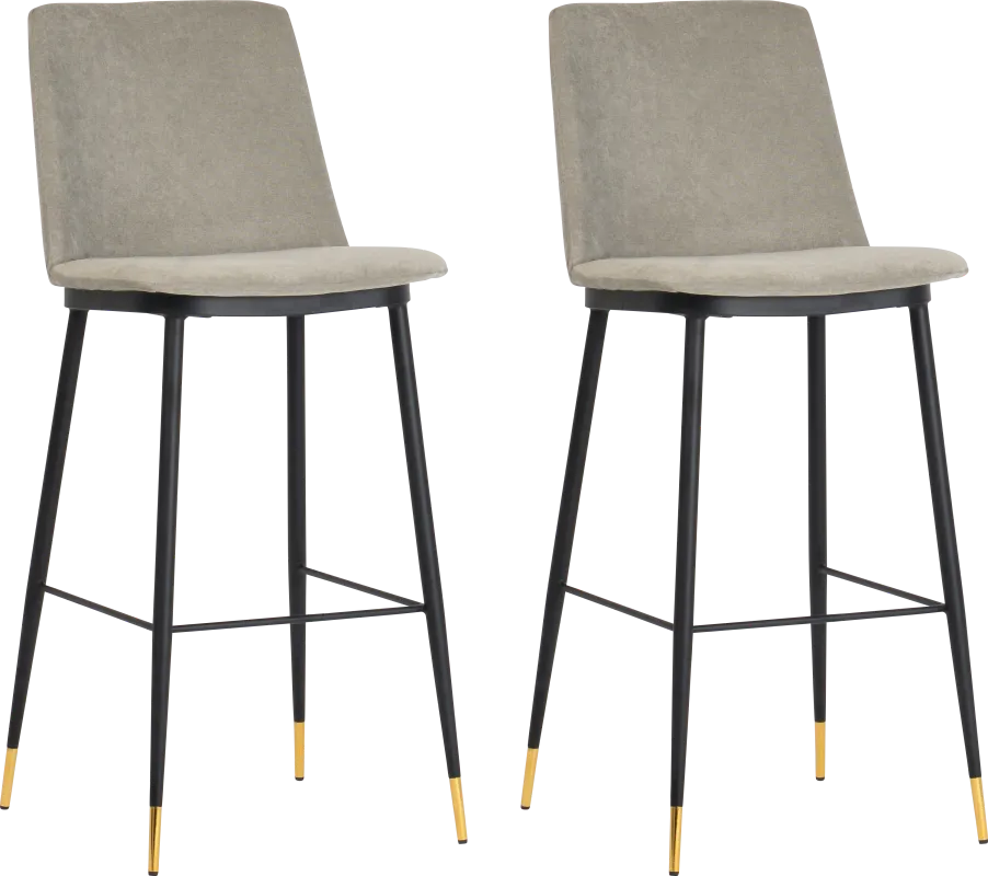 Ellian Gray Counter Height Stool, Set of 2