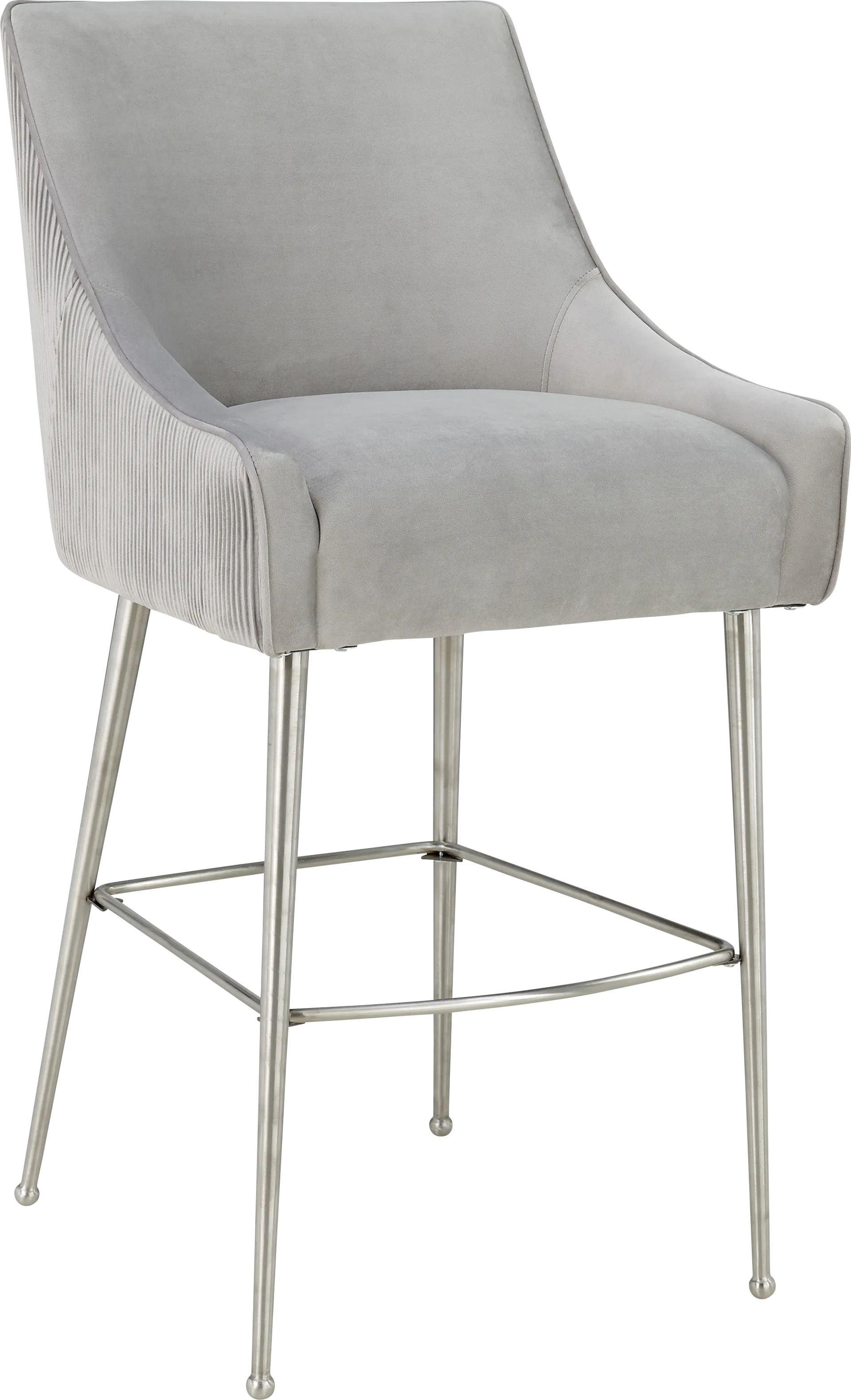 Beaulane II Light Gray Barstool - Image 1