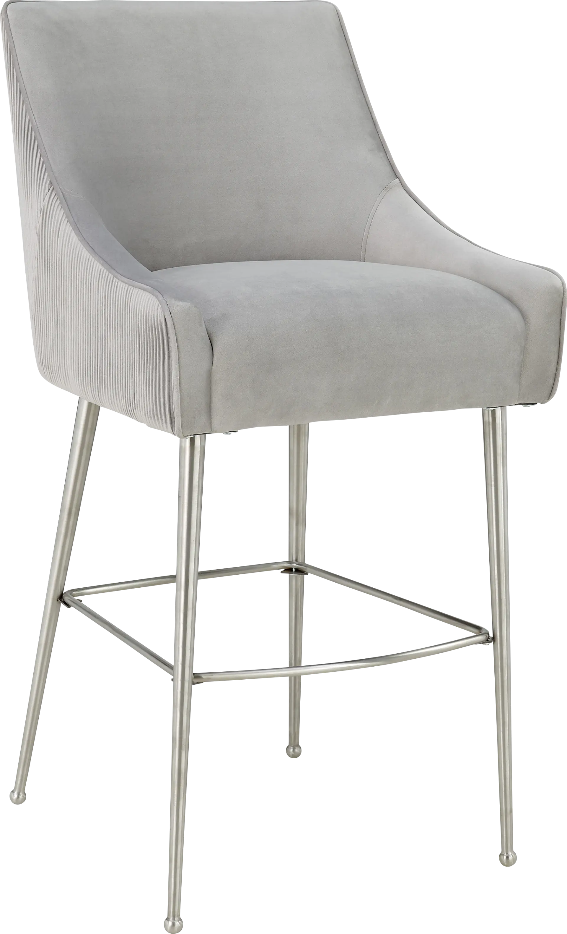 Beaulane II Light Gray Barstool