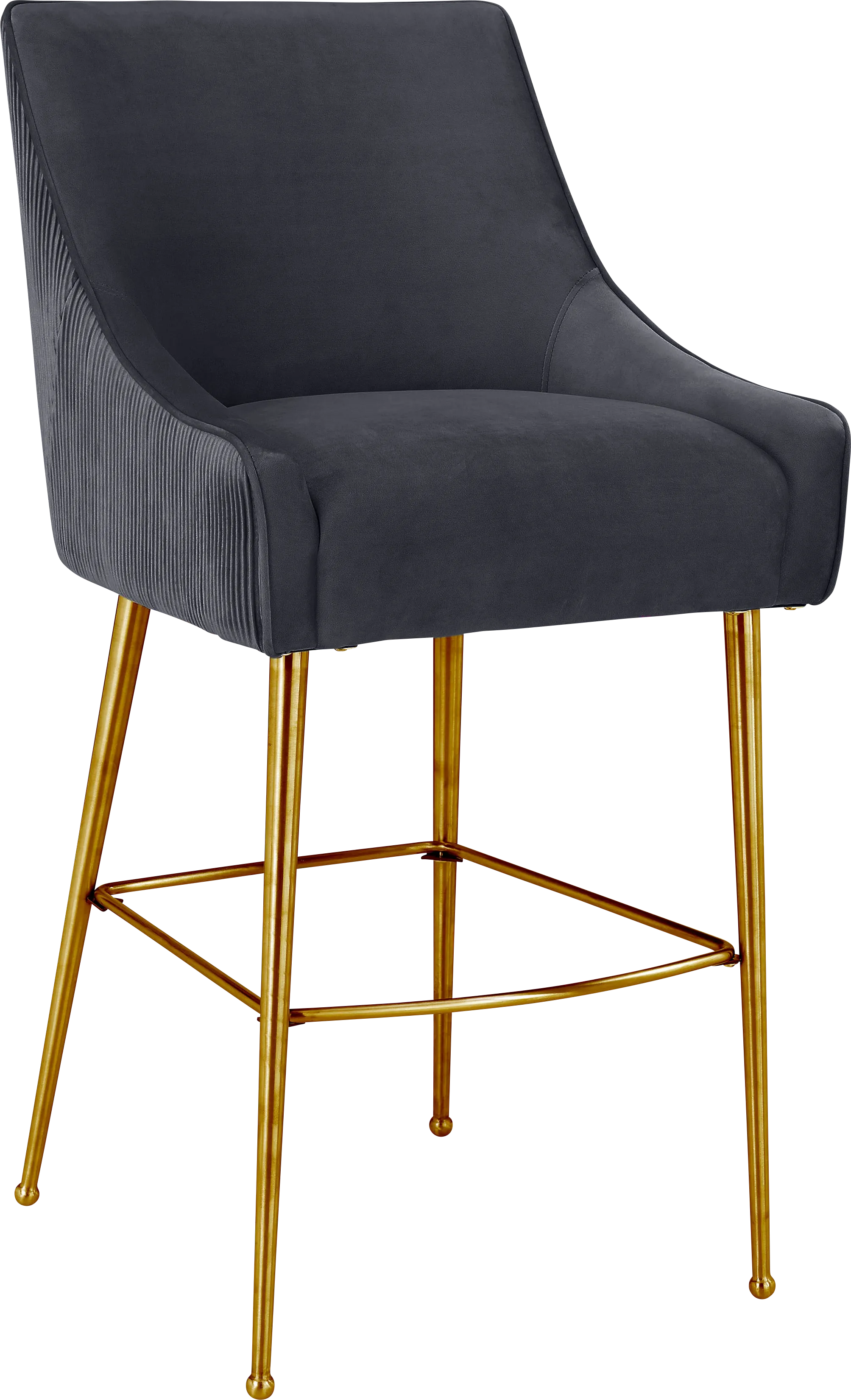 Beaulane I Dark Gray Barstool - Thumbnail - Image 1