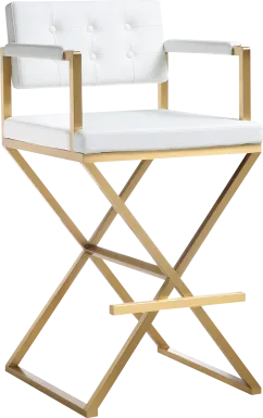 Drela White Barstool