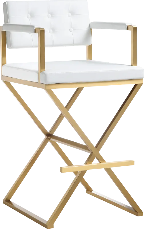Drela White Barstool