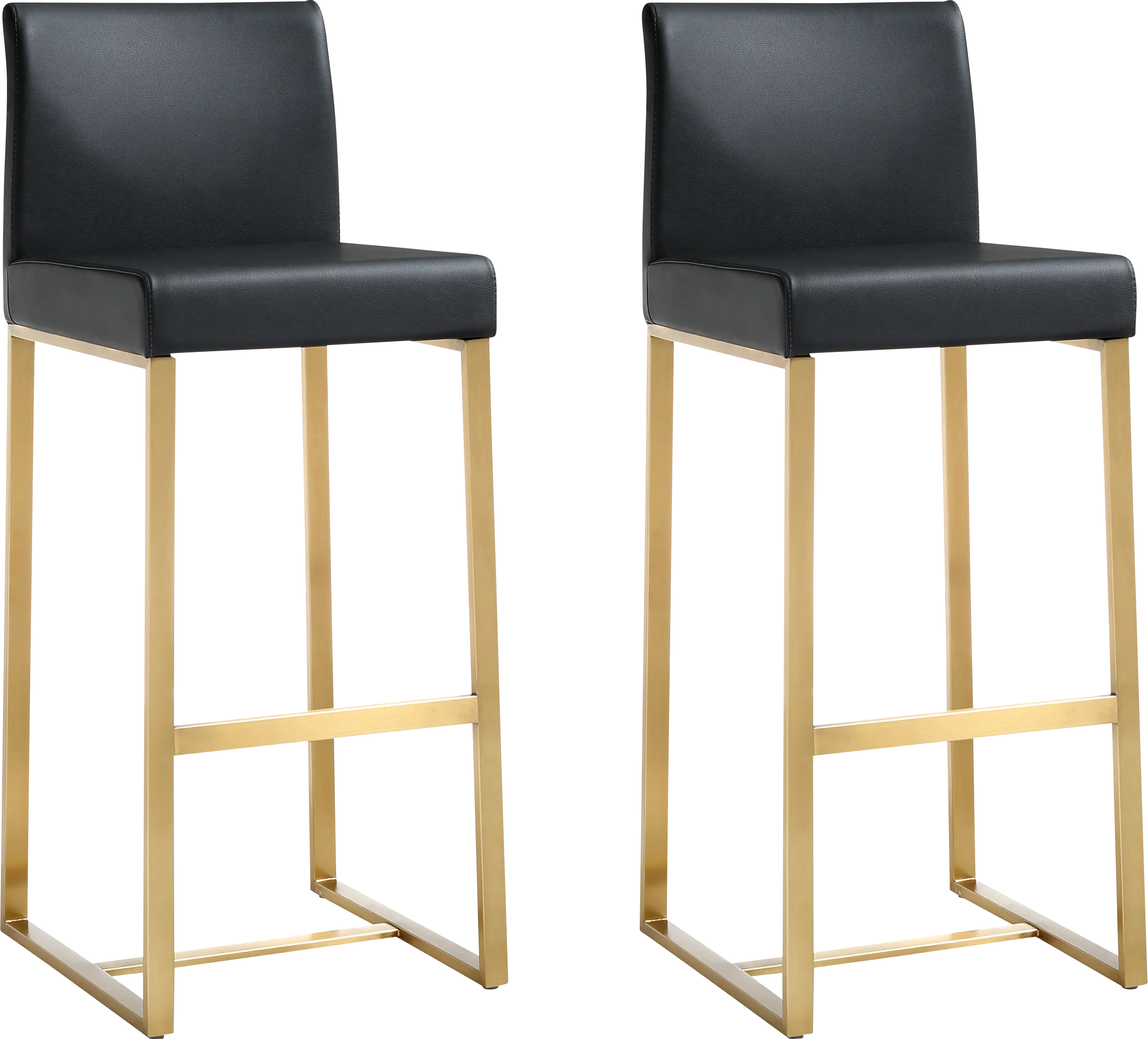 Caliael Black Barstool, Set of 2 - Thumbnail - Image 1