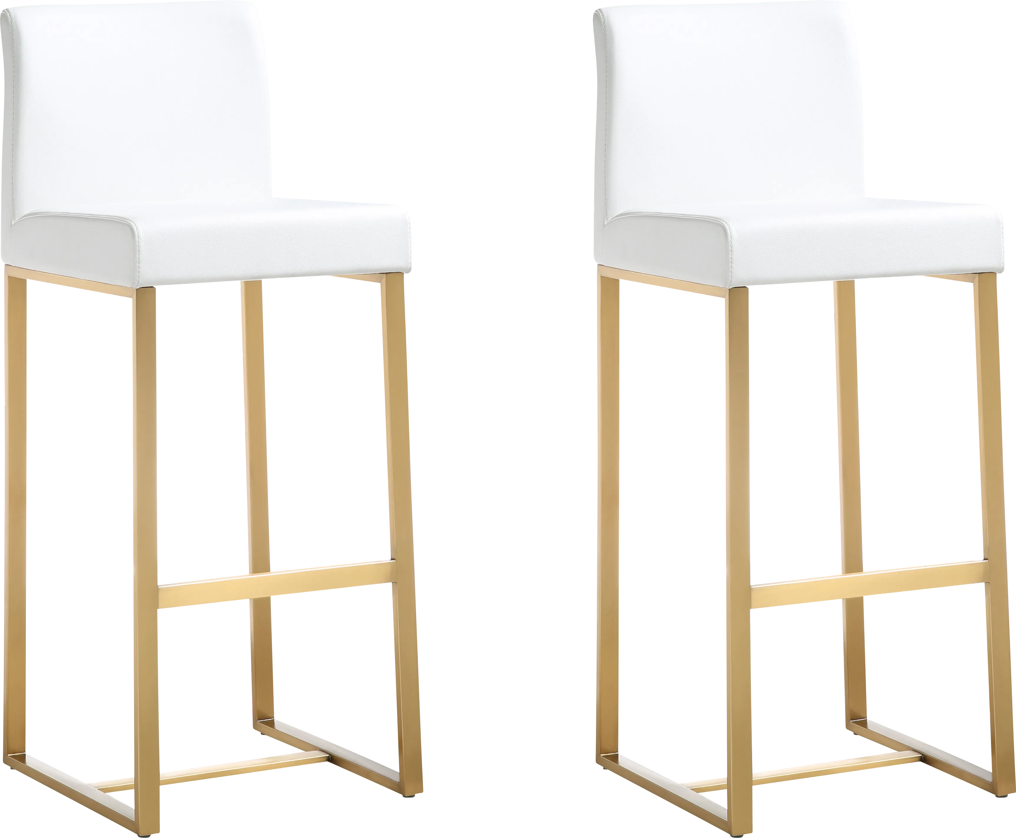 Caliael White Barstool, Set of 2 - Thumbnail - Image 1