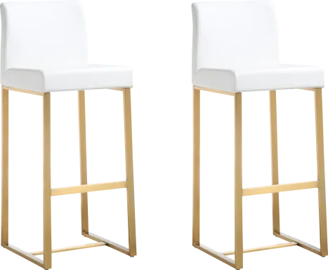 Caliael White Barstool, Set of 2