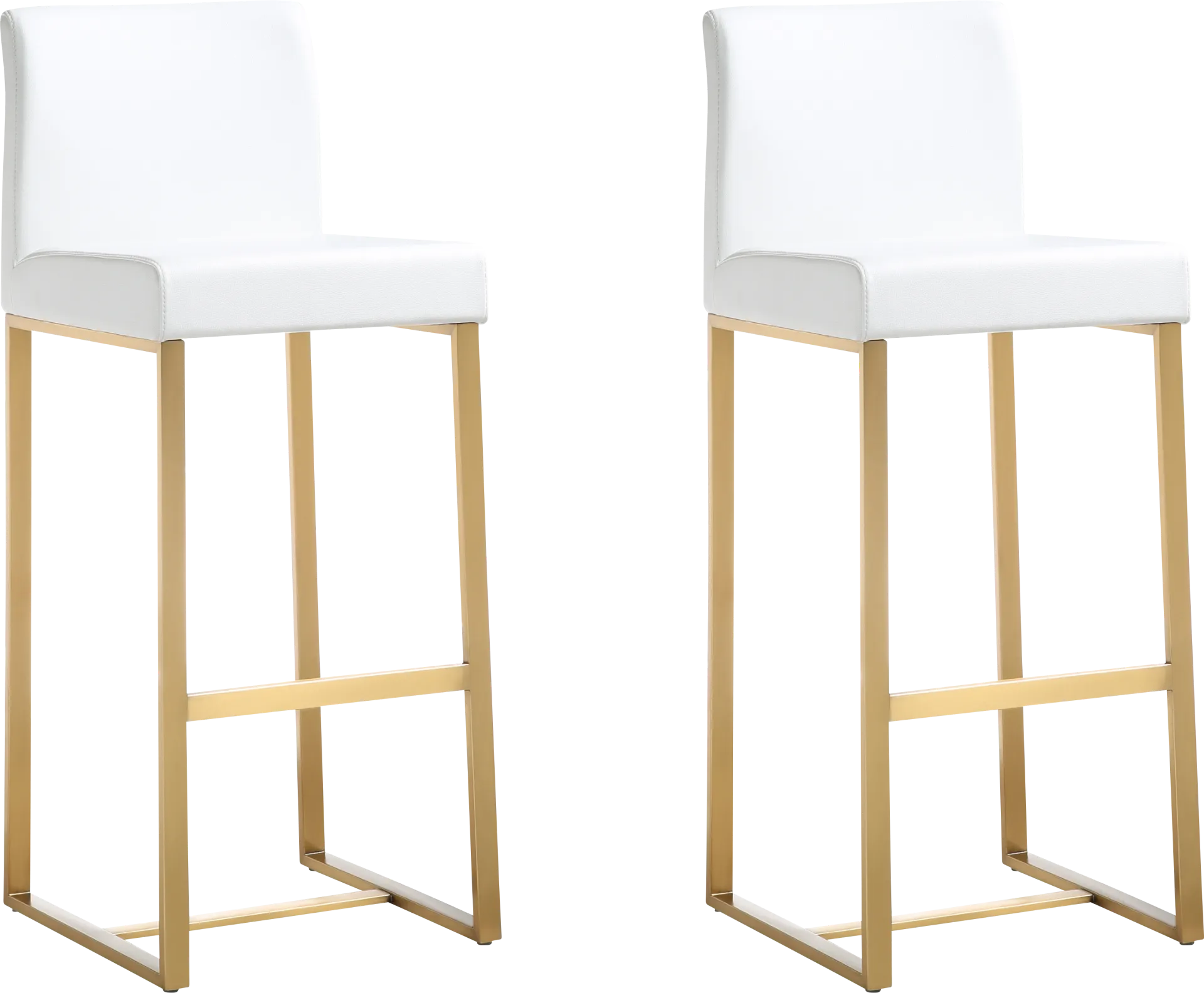 Caliael White Barstool, Set of 2 - Image 1