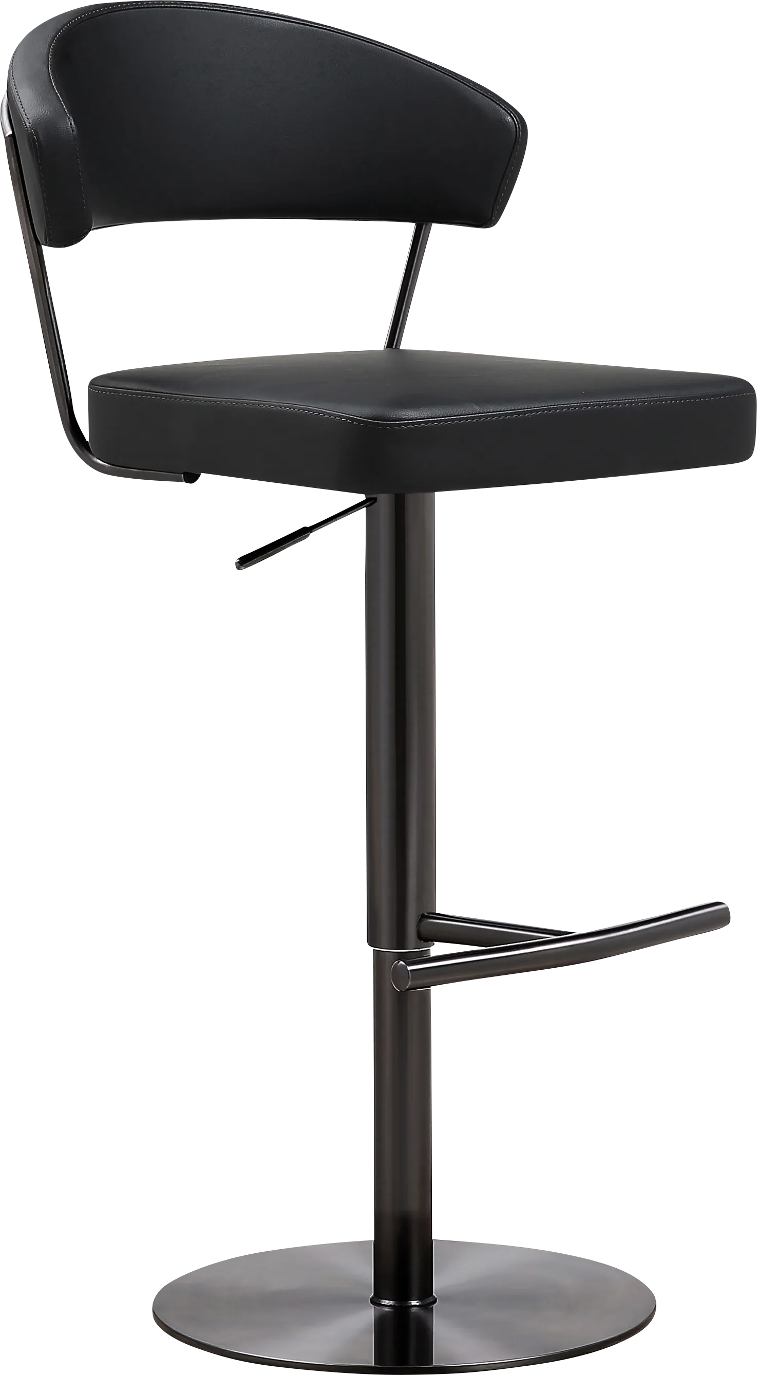 Canaran Black Barstool - Image 1