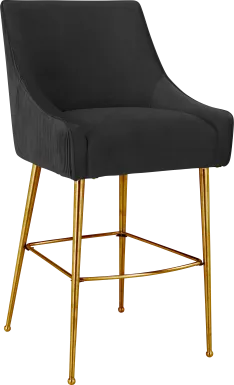 Beaulane I Black Counter Height Stool