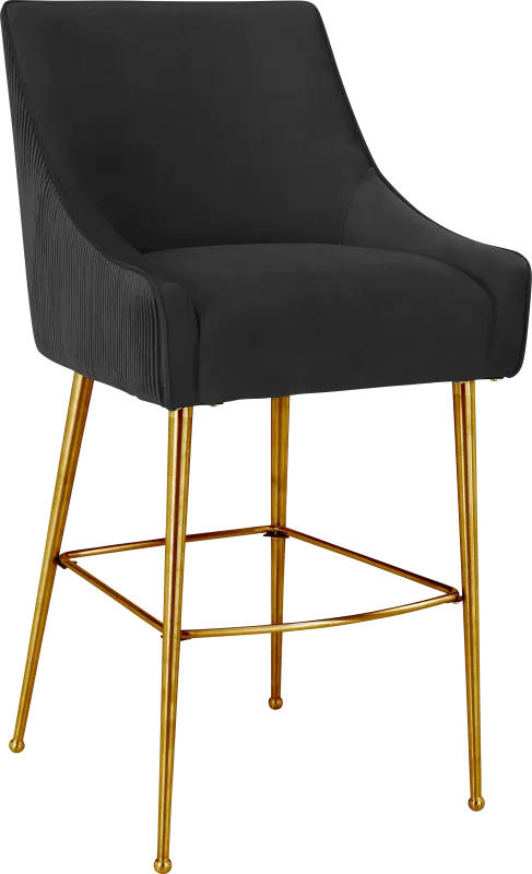 Beaulane I Black Barstool