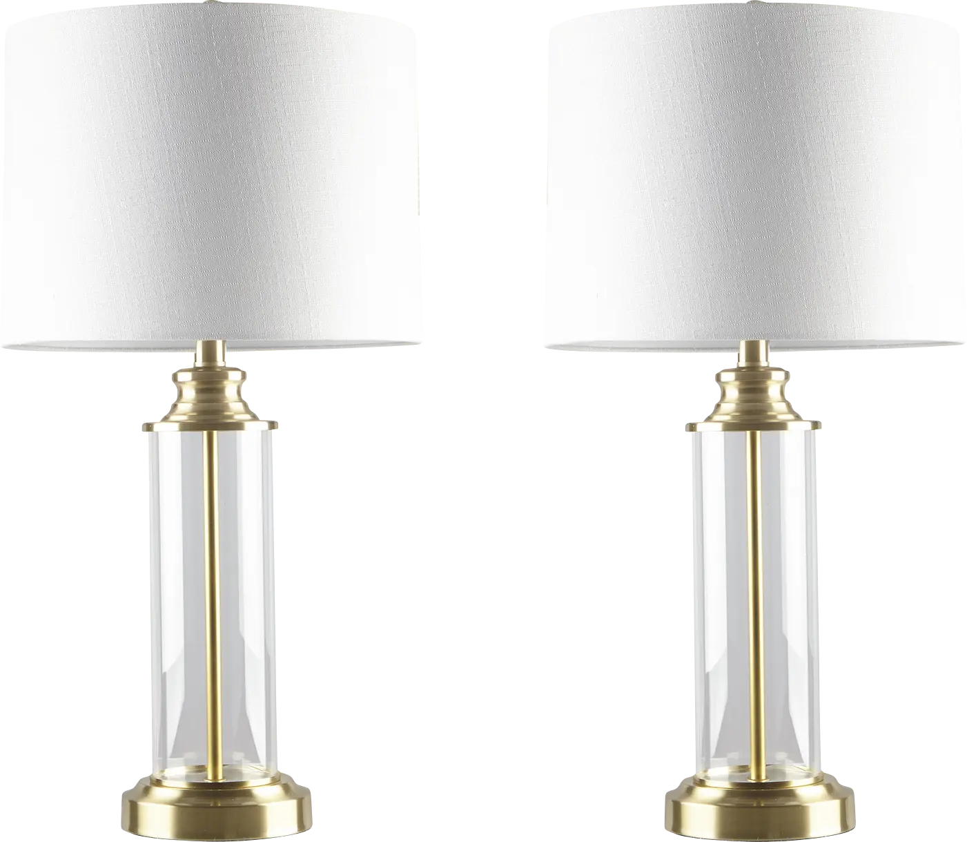 Ramada Point Gold Table Lamps, Set of 2
