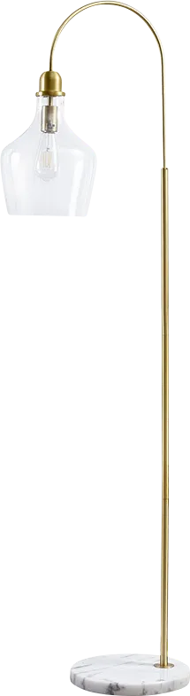 Paseo Way Gold Floor Lamp