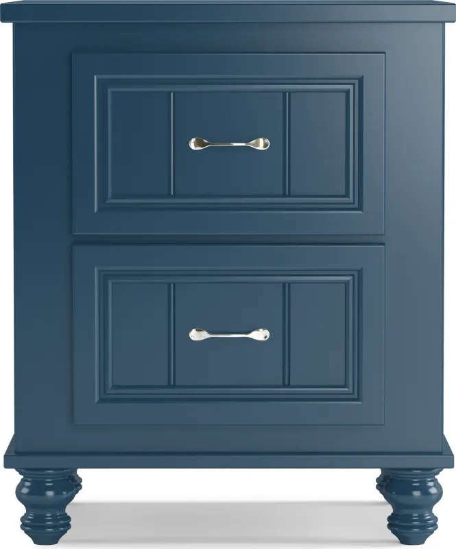 Kids Cottage Colors Navy Nightstand
