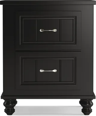 Kids Cottage Colors Black Nightstand