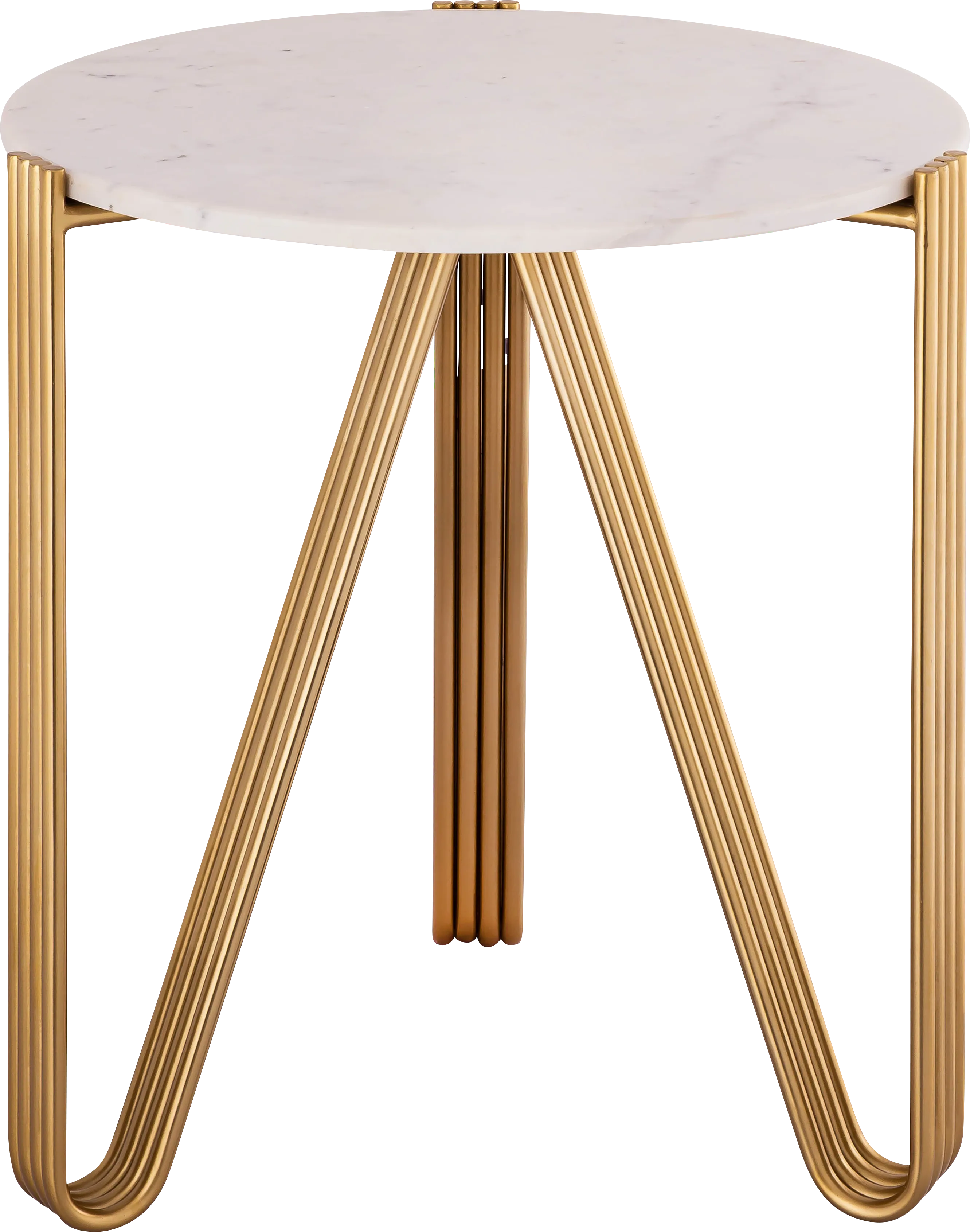 Aferna White Accent Table