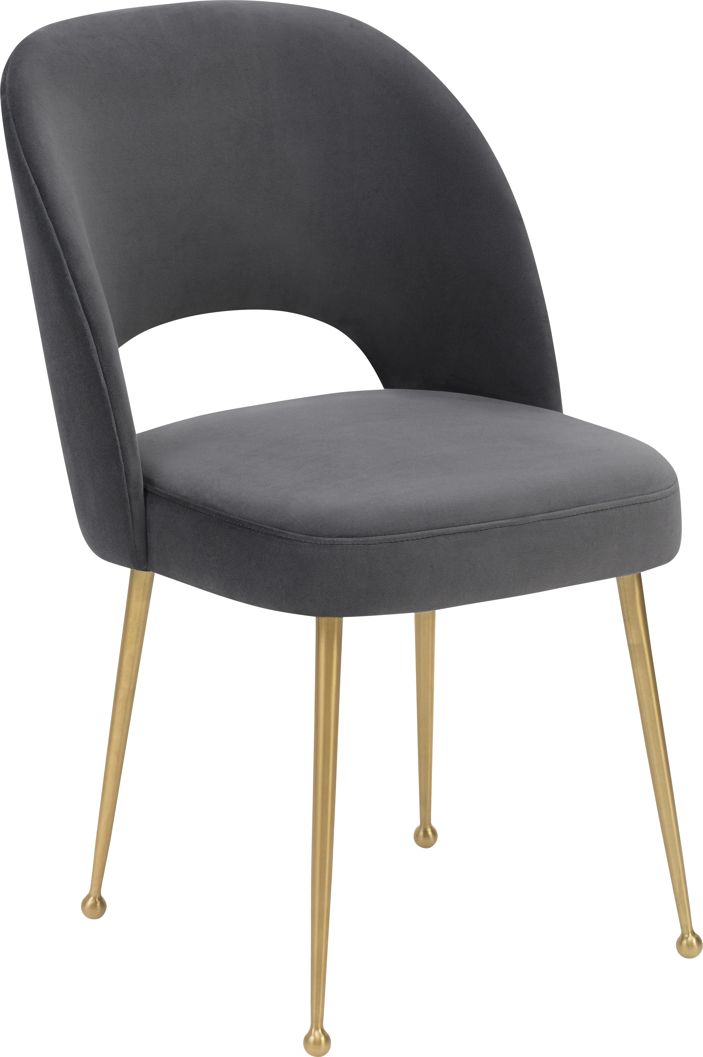 Chelsera Dark Gray Dining Chair - Thumbnail - Image 1