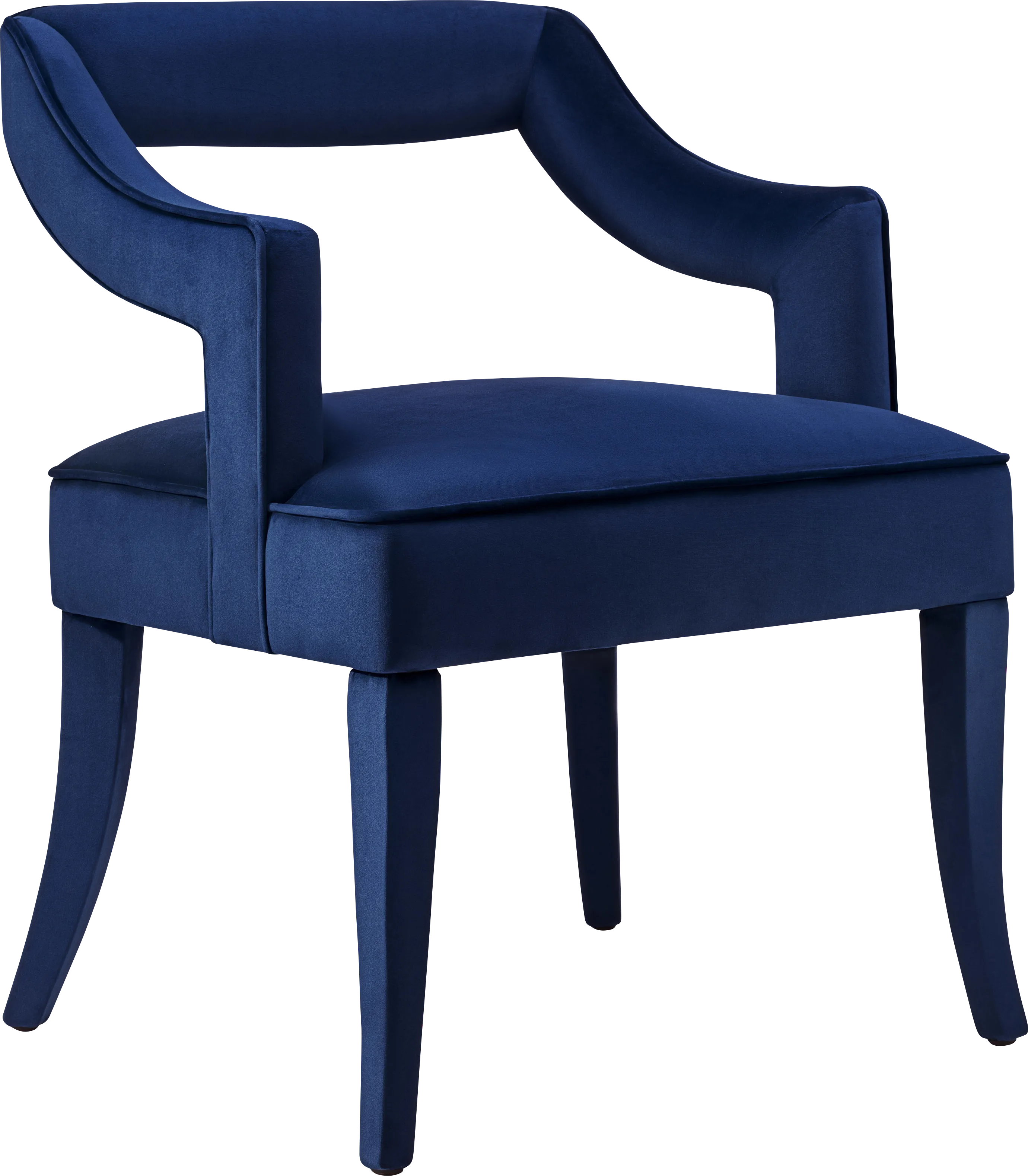 Lenorelle Navy Arm Chair - Thumbnail - Image 1