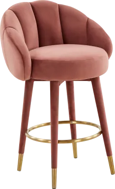 Juleane Salmon Counter Height Stool