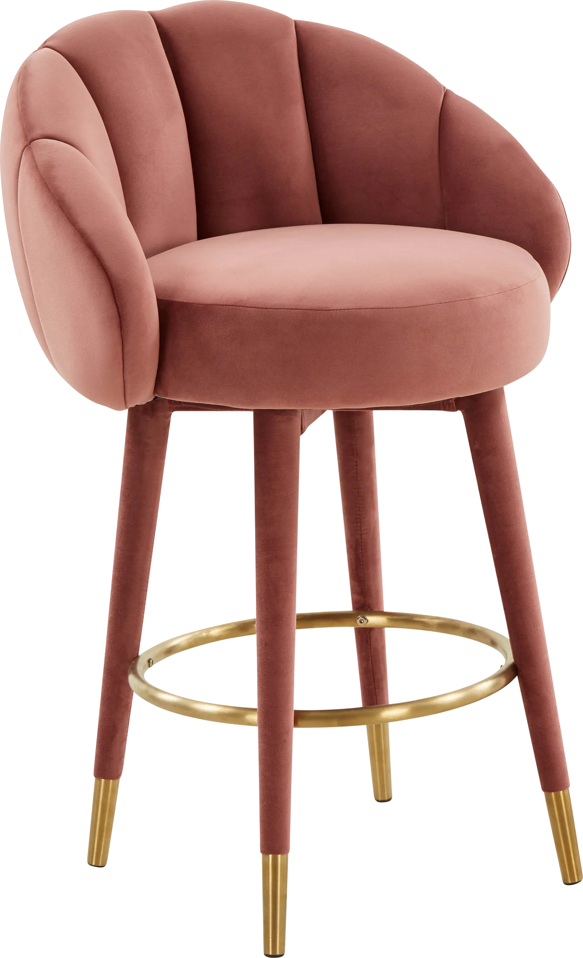 Juleane Salmon Counter Height Stool