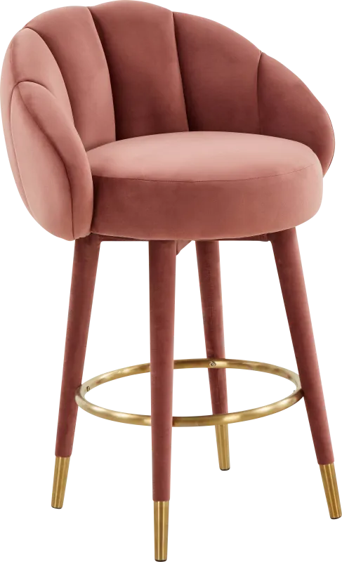 Juleane Salmon Counter Height Stool