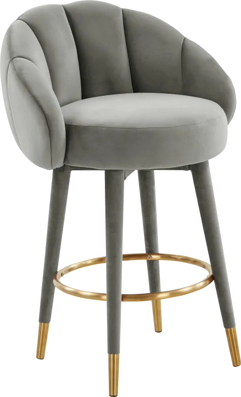Juleane Light Gray Counter Height Stool
