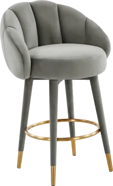 Juleane Light Gray Counter Height Stool